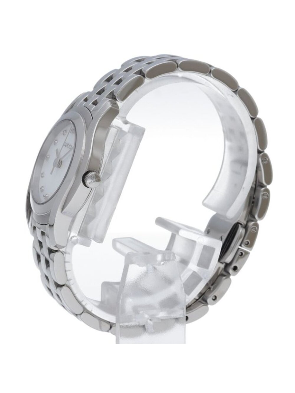 Gucci G-Class Watch Diamond Shell SS White - Picture 3 of 5